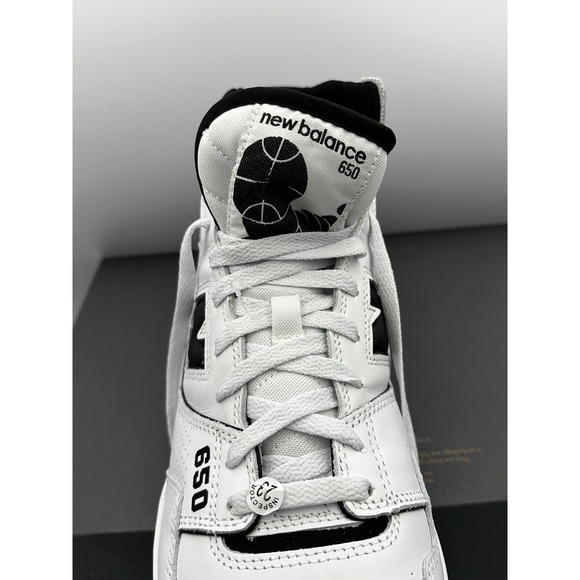 New Balance 650R Shoes Mens Size 13 White Black High Top BB650RCE Basketball NWB
